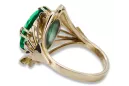 Ring Emerald 14K Yellow gold Vintage Jewlery vrc015y